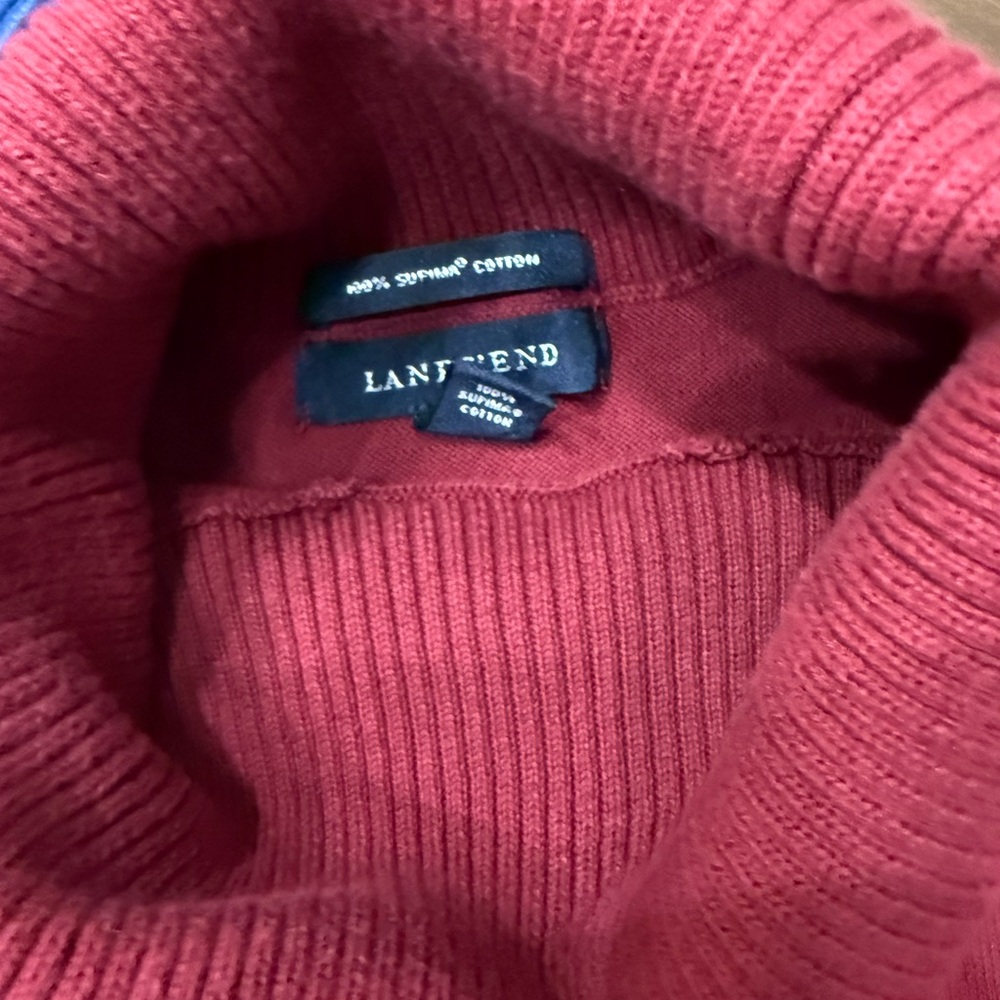 Lands' End Women’s Turtleneck Sweater - Picture 4 of 4